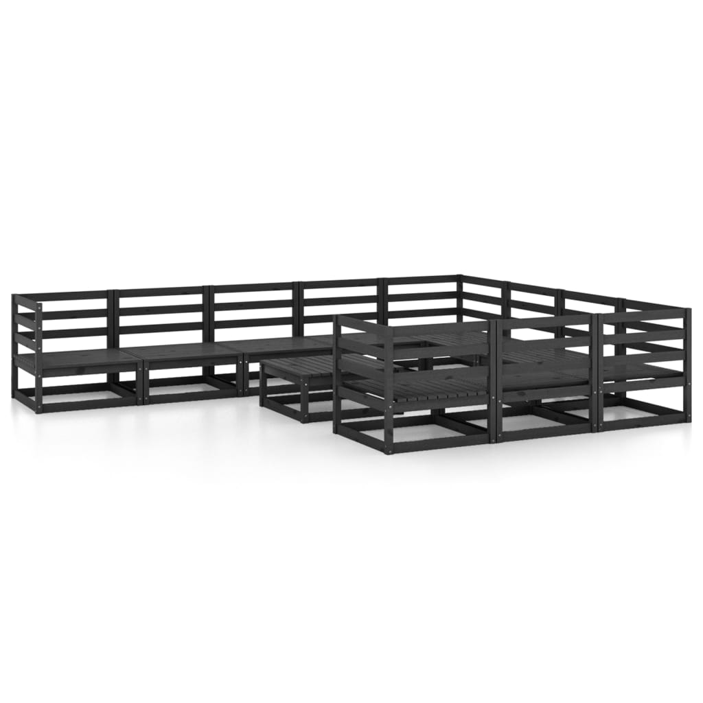 Set mobilier de grădină, 11 piese, lemn masiv de pin GartenMobel Dekor