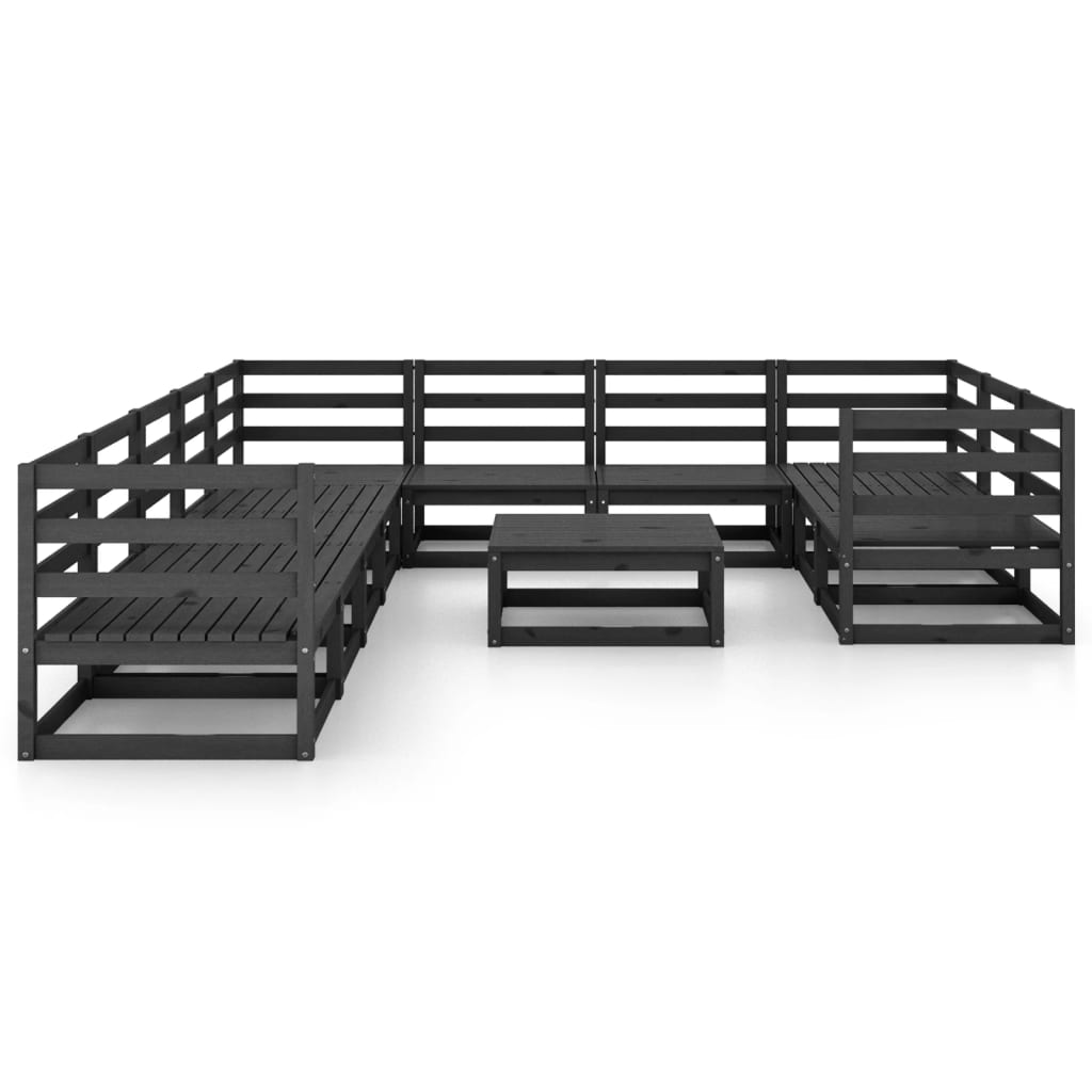 Set mobilier de grădină, 11 piese, lemn masiv de pin GartenMobel Dekor