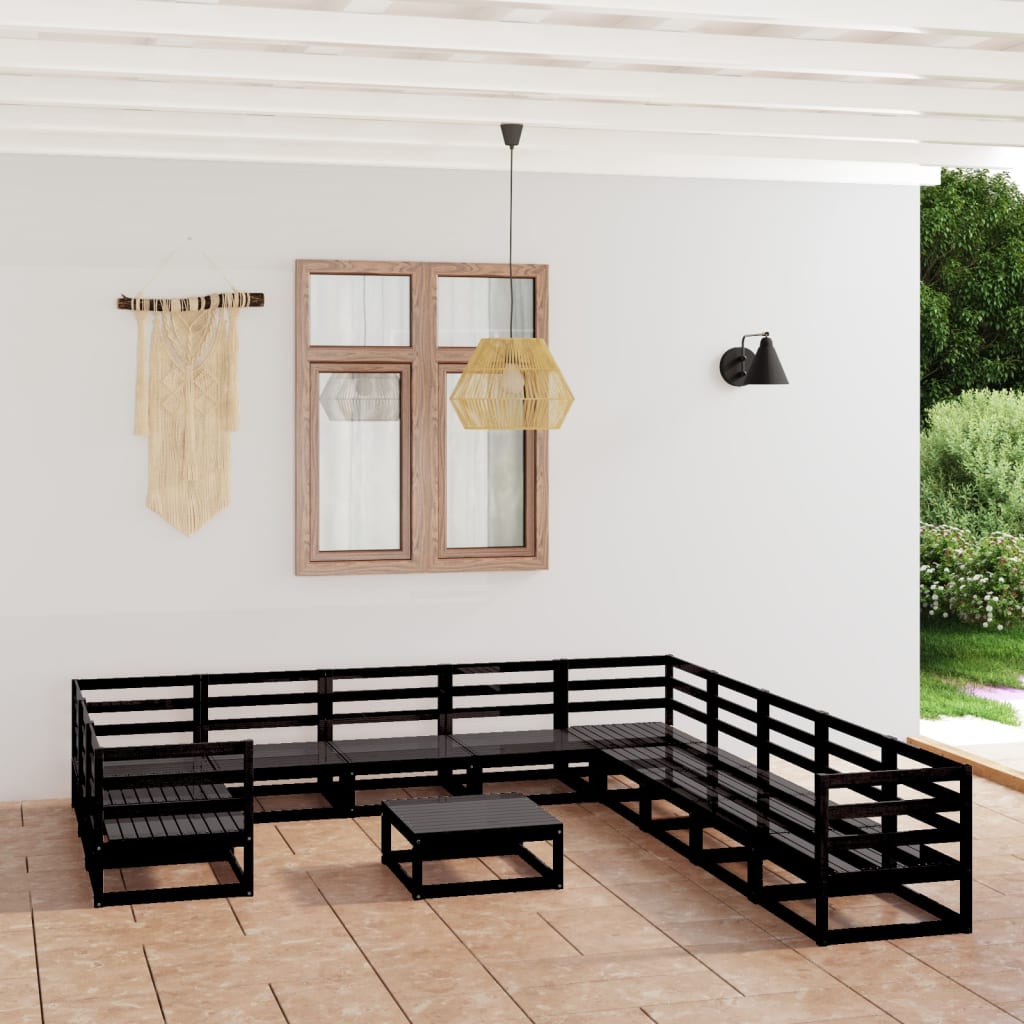 Set mobilier de grădină, 12 piese, lemn masiv de pin GartenMobel Dekor