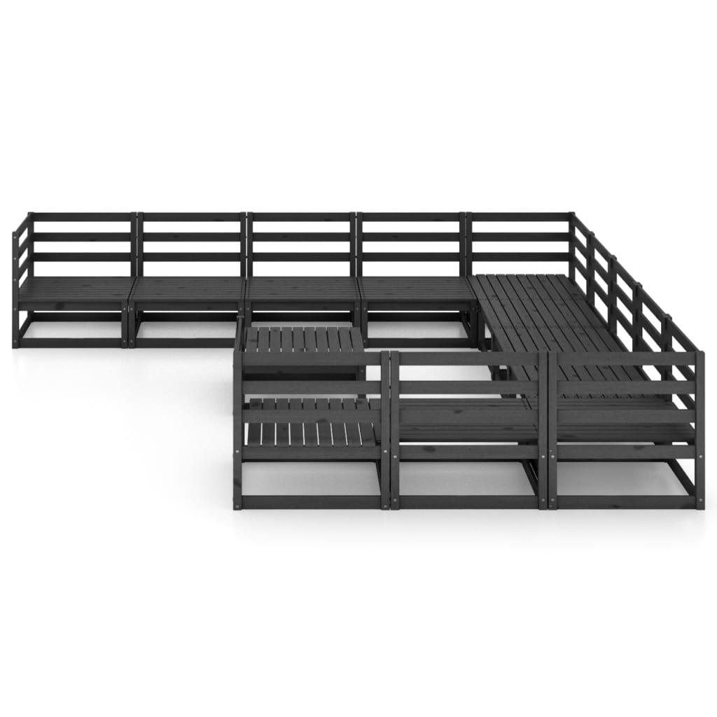 Set mobilier de grădină, 12 piese, lemn masiv de pin GartenMobel Dekor