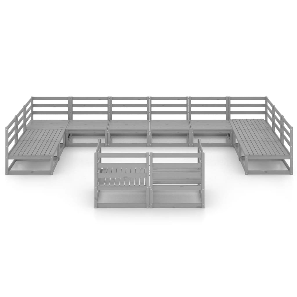 Set mobilier de grădină, 12 piese, lemn masiv de pin GartenMobel Dekor