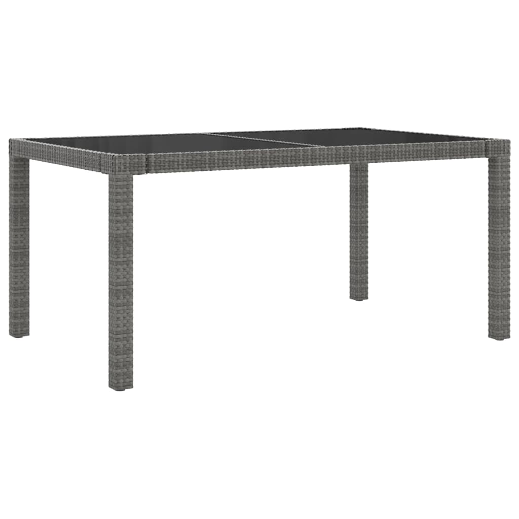 Set mobilier de exterior cu perne, 5 piese, gri, poliratan GartenMobel Dekor