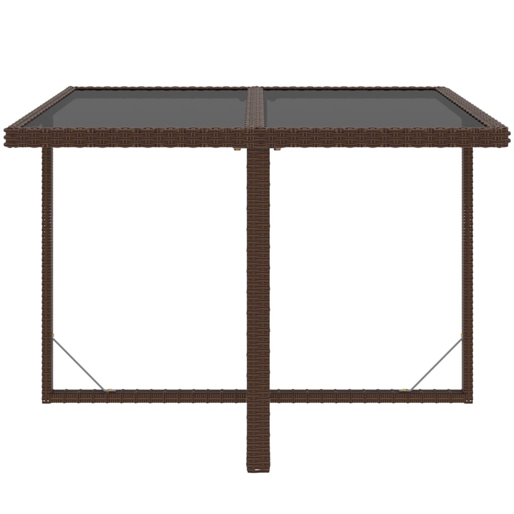 Set mobilier de grădină, 5 piese, cu perne, maro, poliratan GartenMobel Dekor