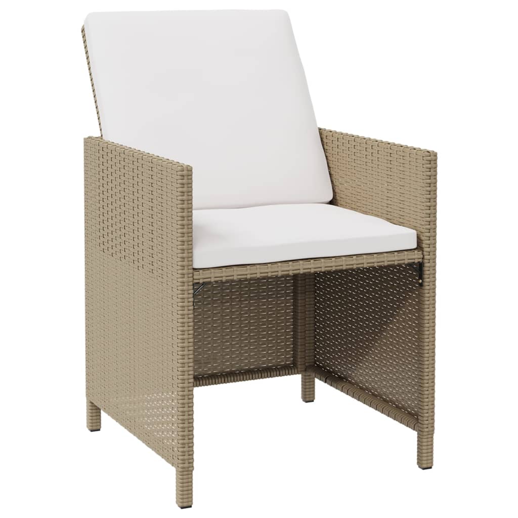 Set mobilier de grădină cu perne, 5 piese, bej, poliratan GartenMobel Dekor
