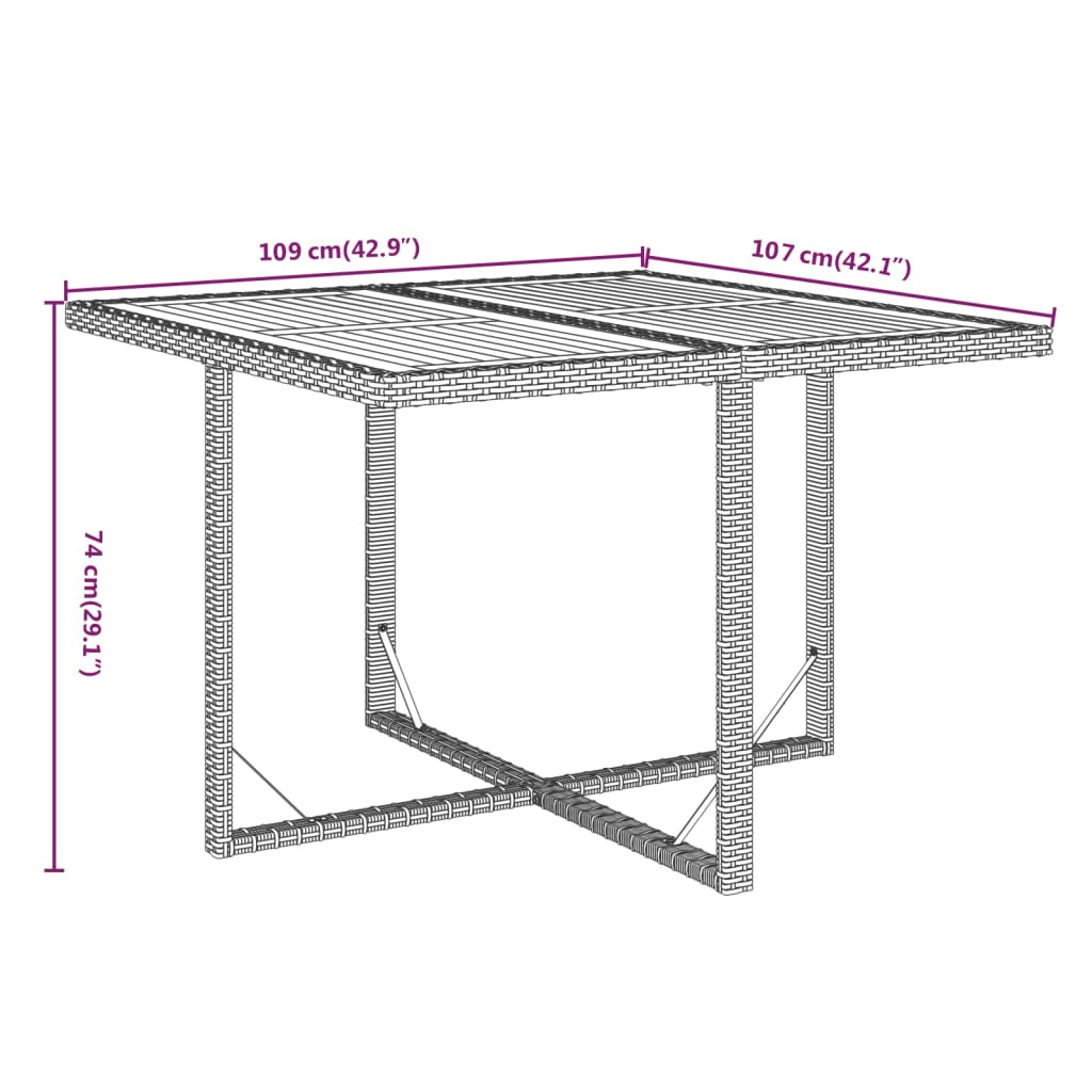Set mobilier de grădină cu perne, 5 piese, gri, poliratan GartenMobel Dekor