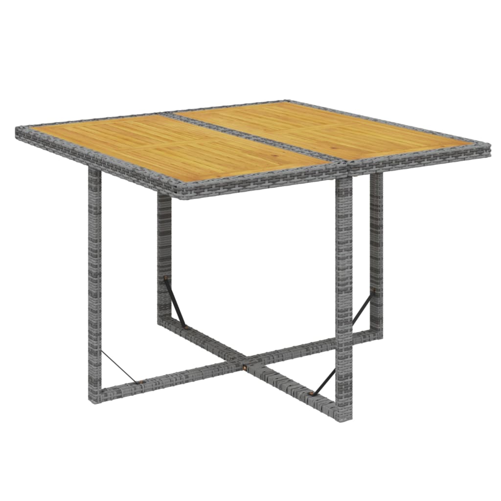 Set mobilier de grădină cu perne, 5 piese, gri, poliratan GartenMobel Dekor