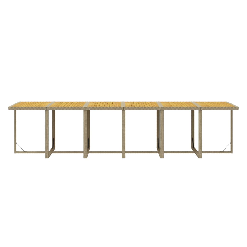 Set mobilier de grădină cu perne, 13 piese, bej, poliratan GartenMobel Dekor