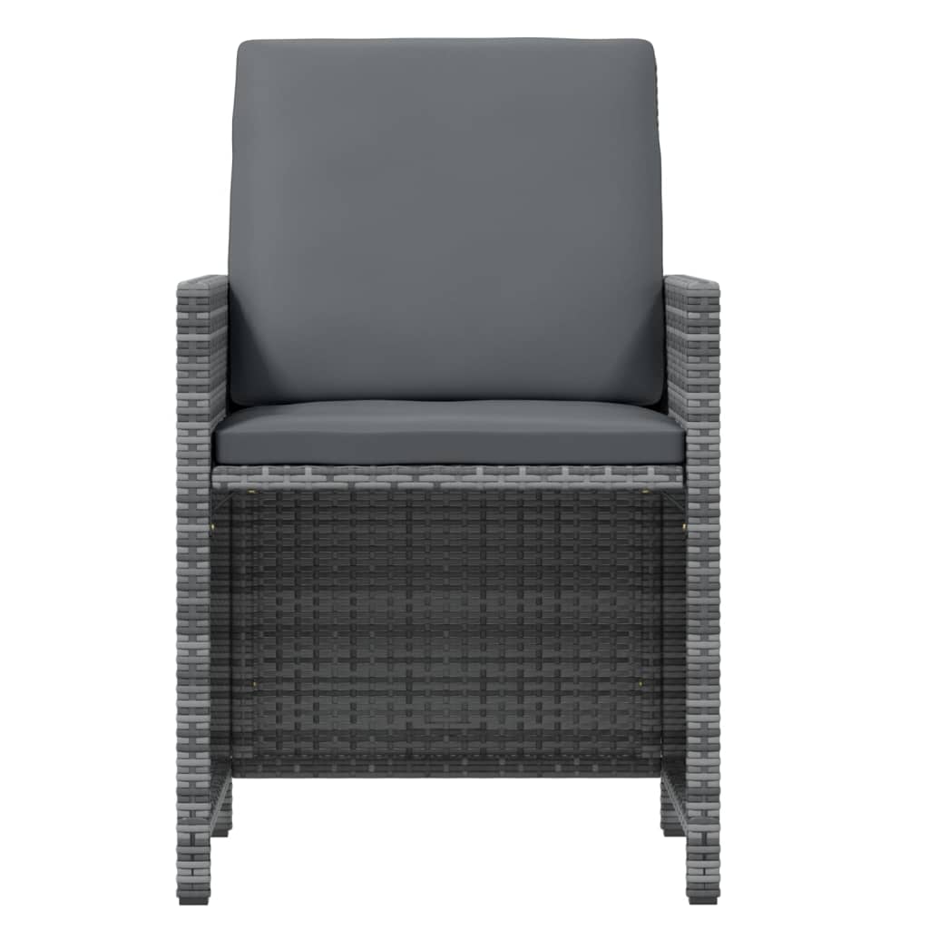 Set mobilier de grădină cu perne, 19 piese, gri, poliratan GartenMobel Dekor