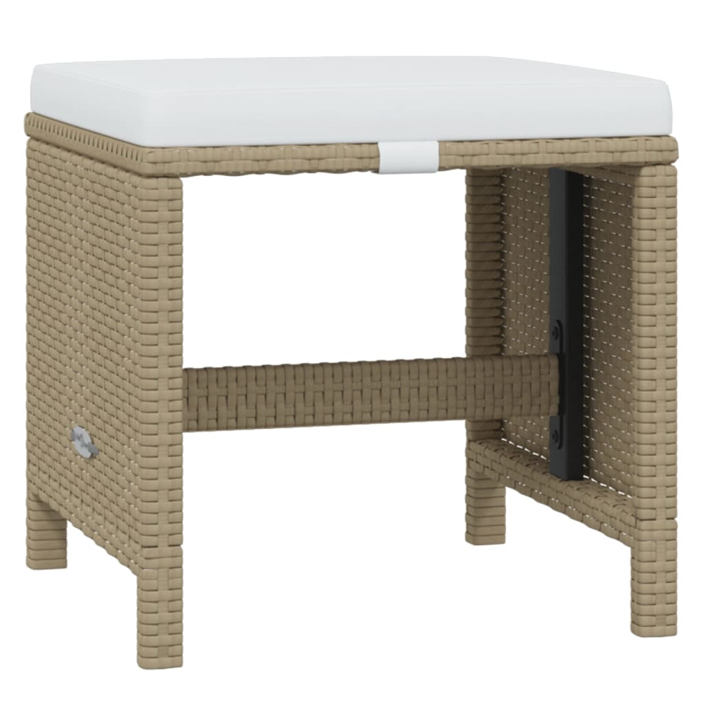 Set mobilier de grădină cu perne, 21 piese, bej, poliratan GartenMobel Dekor