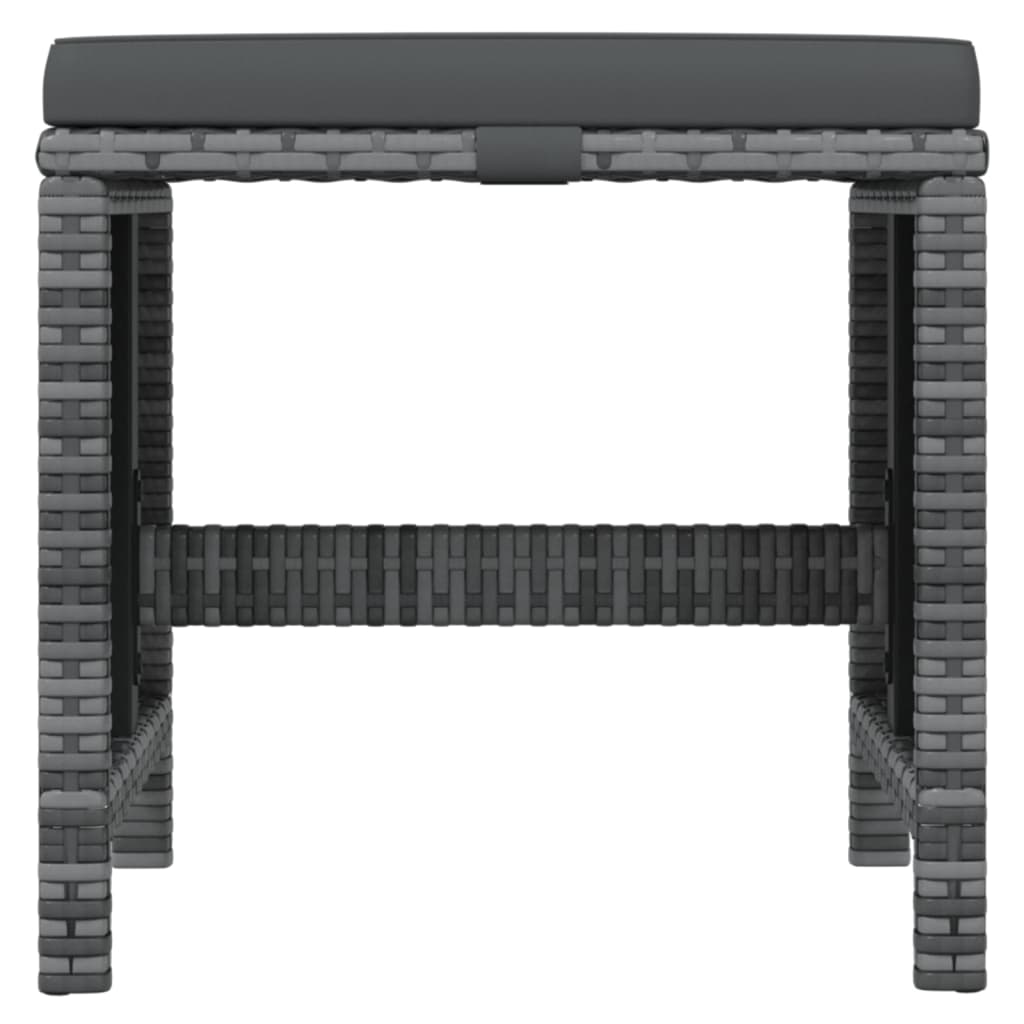 Set mobilier de grădină cu perne, 21 piese, gri, poliratan GartenMobel Dekor