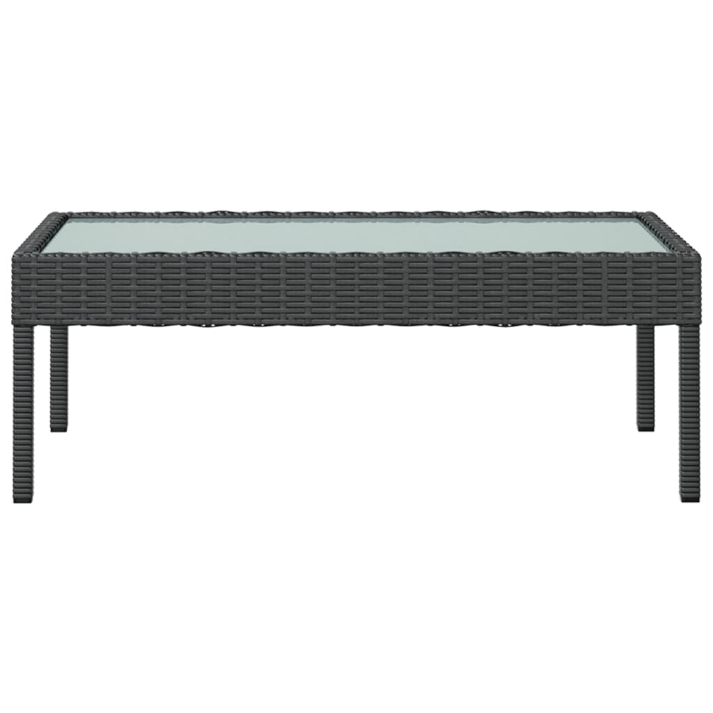 Set mobilier de grădină cu perne, 16 piese, negru, poliratan GartenMobel Dekor