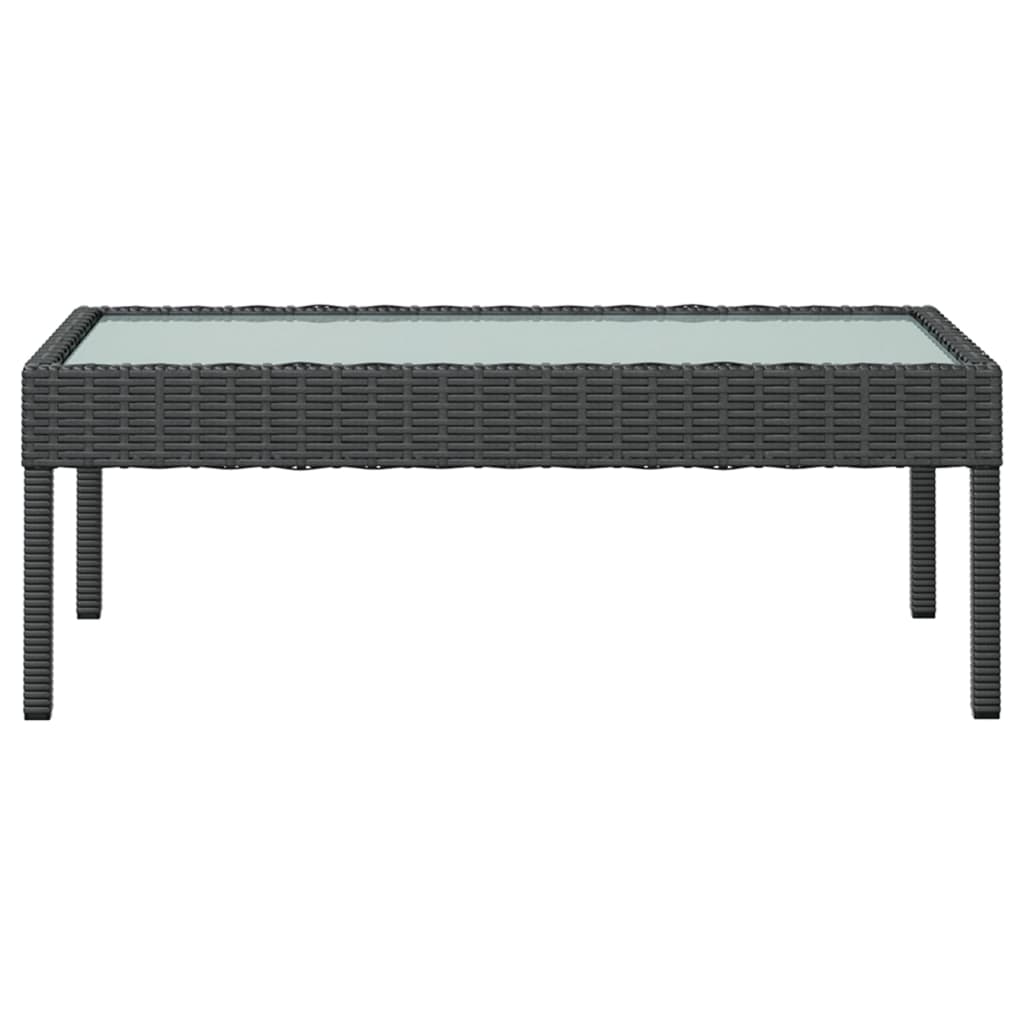 Set mobilier de grădină cu perne, 16 piese, negru, poliratan GartenMobel Dekor