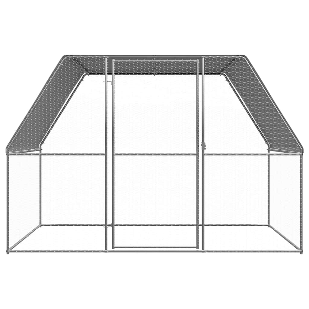 Coteț de păsări pentru exterior, 3x2x2 m, oțel galvanizat GartenMobel Dekor