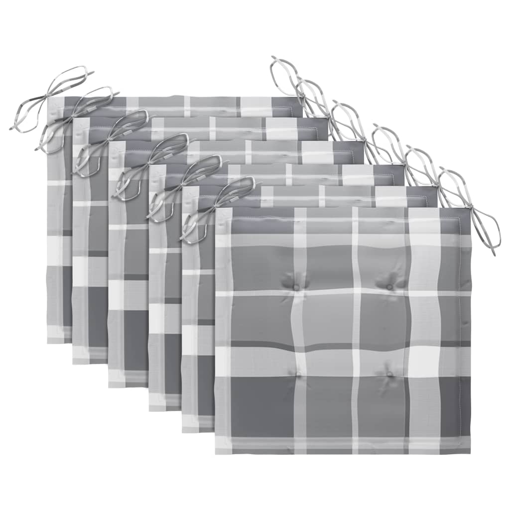 Scaune pliante de exterior cu perne 6 buc. lemn masiv de acacia GartenMobel Dekor