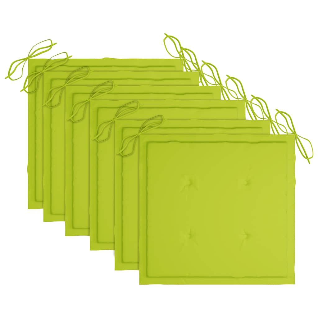 Scaune grădină pliabile, cu perne, 6 buc., lemn masiv de acacia GartenMobel Dekor