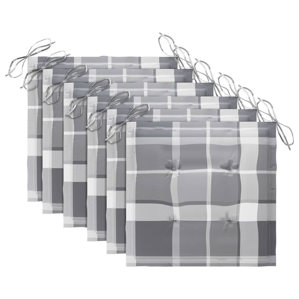 Scaune grădină pliabile, cu perne, 6 buc., lemn masiv de acacia GartenMobel Dekor