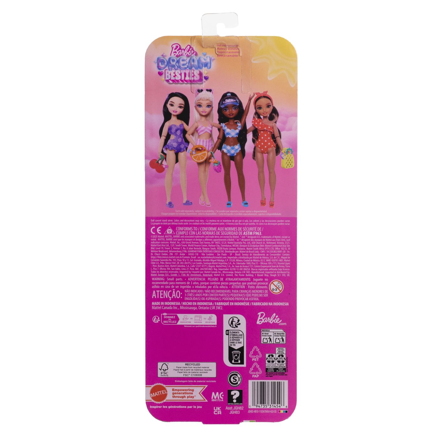 BARBIE DREAM BESTIES PAPUSA BARBIE MALIBU LA PLAJA CU ACCESORII SuperHeroes ToysZone