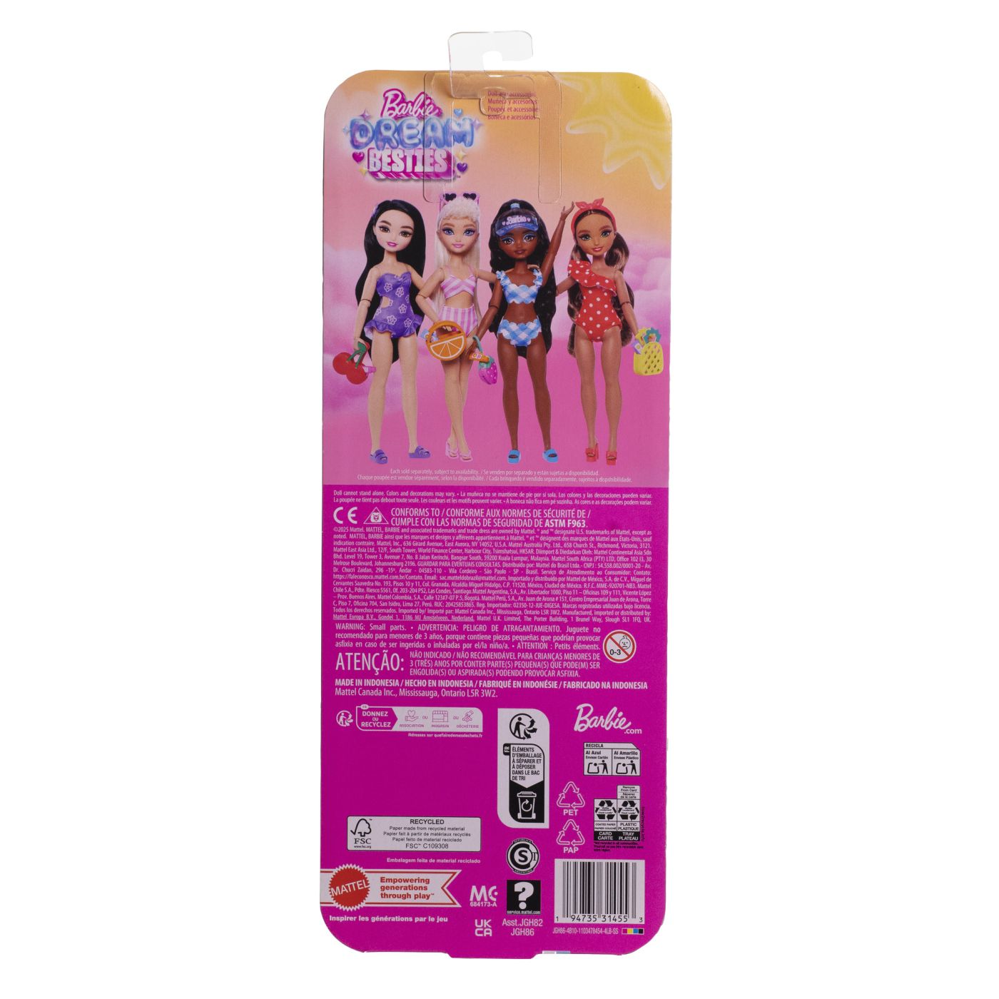 BARBIE DREAM BESTIES PAPUSA BARBIE RENEE LA PLAJA CU ACCESORII SuperHeroes ToysZone