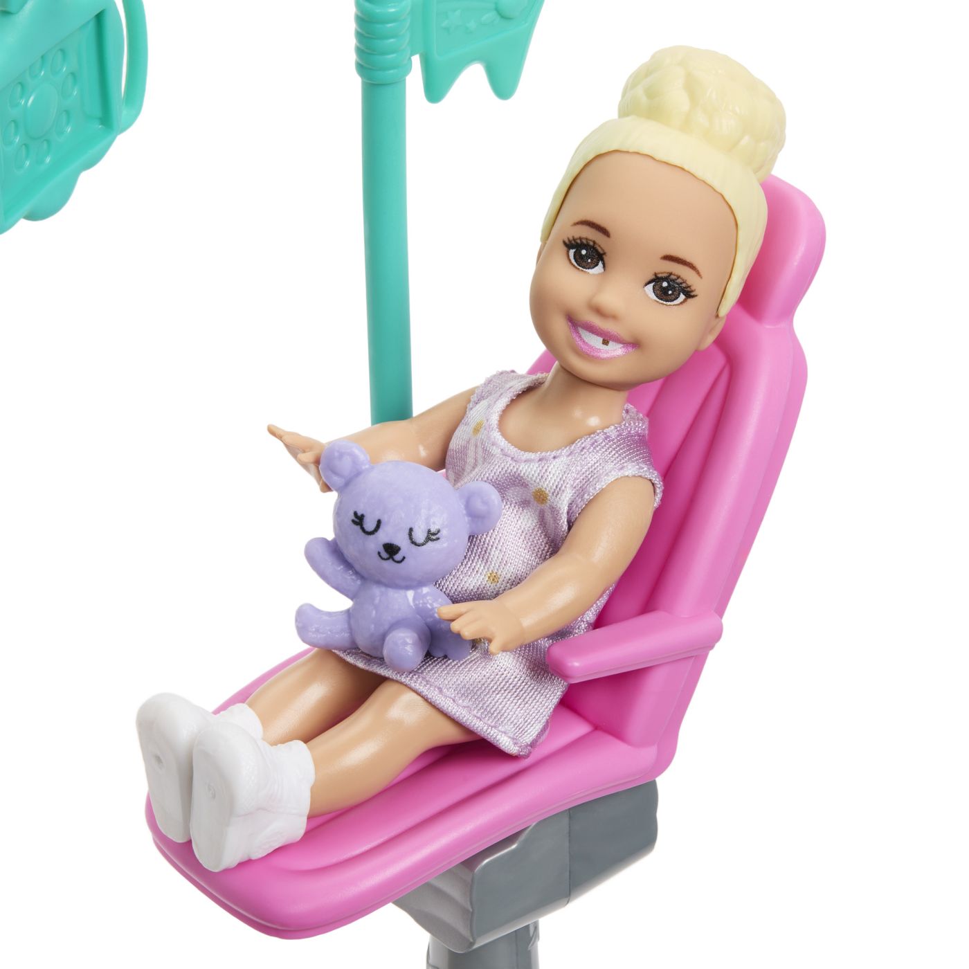 BARBIE SET DE JOACA PAPUSA BARBIE BRUNETA FACE CARIERA DENTIST SuperHeroes ToysZone