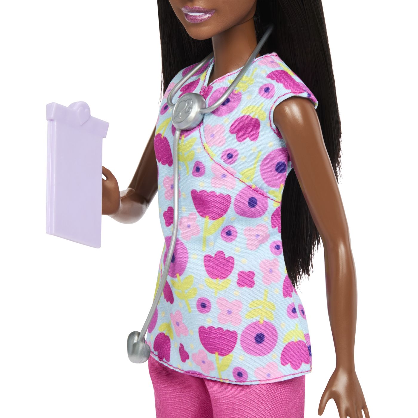 BARBIE SET DE JOACA PAPUSA BARBIE BRUNETA FACE CARIERA MEDIC PEDIATRU SuperHeroes ToysZone