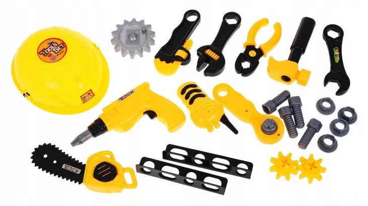 Set de unelte pentru copii cu masă de asamblare, 23 piese, Homelux
