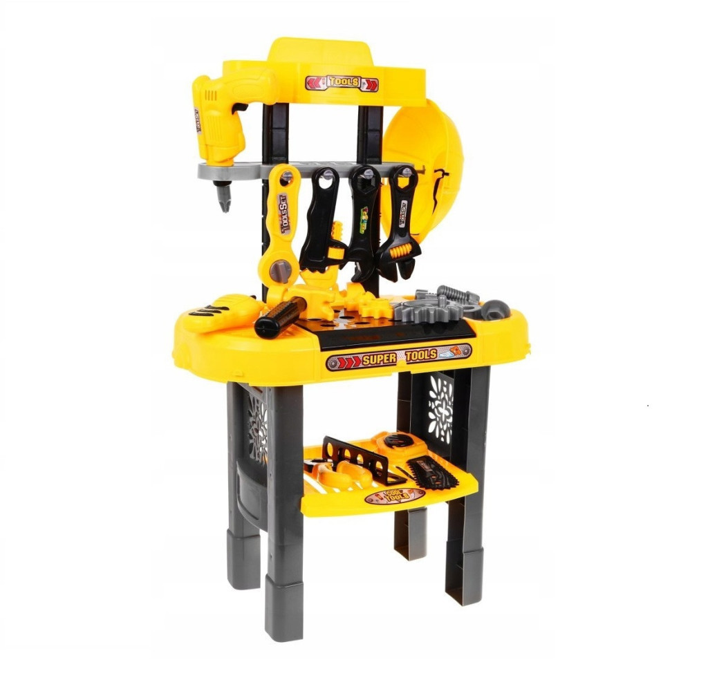 Set de unelte pentru copii cu masă de asamblare, 23 piese, Homelux