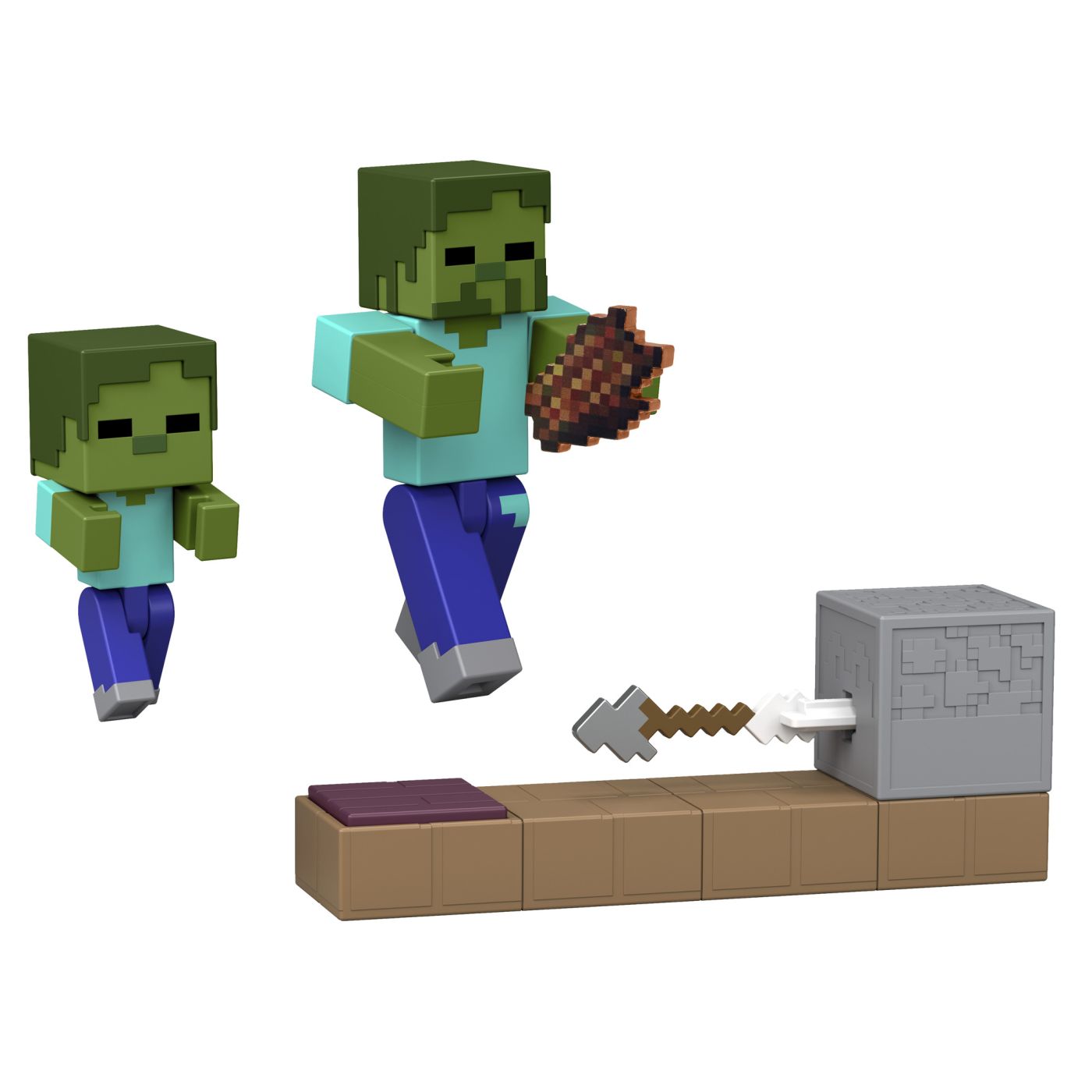 MINECRAFT REDSTONE CHARGED SET CAPCANA CU SAGETI PENTRU ZOMBI FIGURINA CU ACCESORII SuperHeroes ToysZone