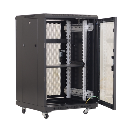 Rack podea 18U 19'' 600x600'negru - ASYTECH Networking ASY-18U-6060E SafetyGuard Surveillance