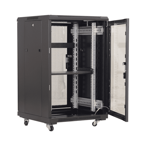Rack podea 18U 19'' 600x800'negru - ASYTECH Networking ASY-18U-6080E SafetyGuard Surveillance