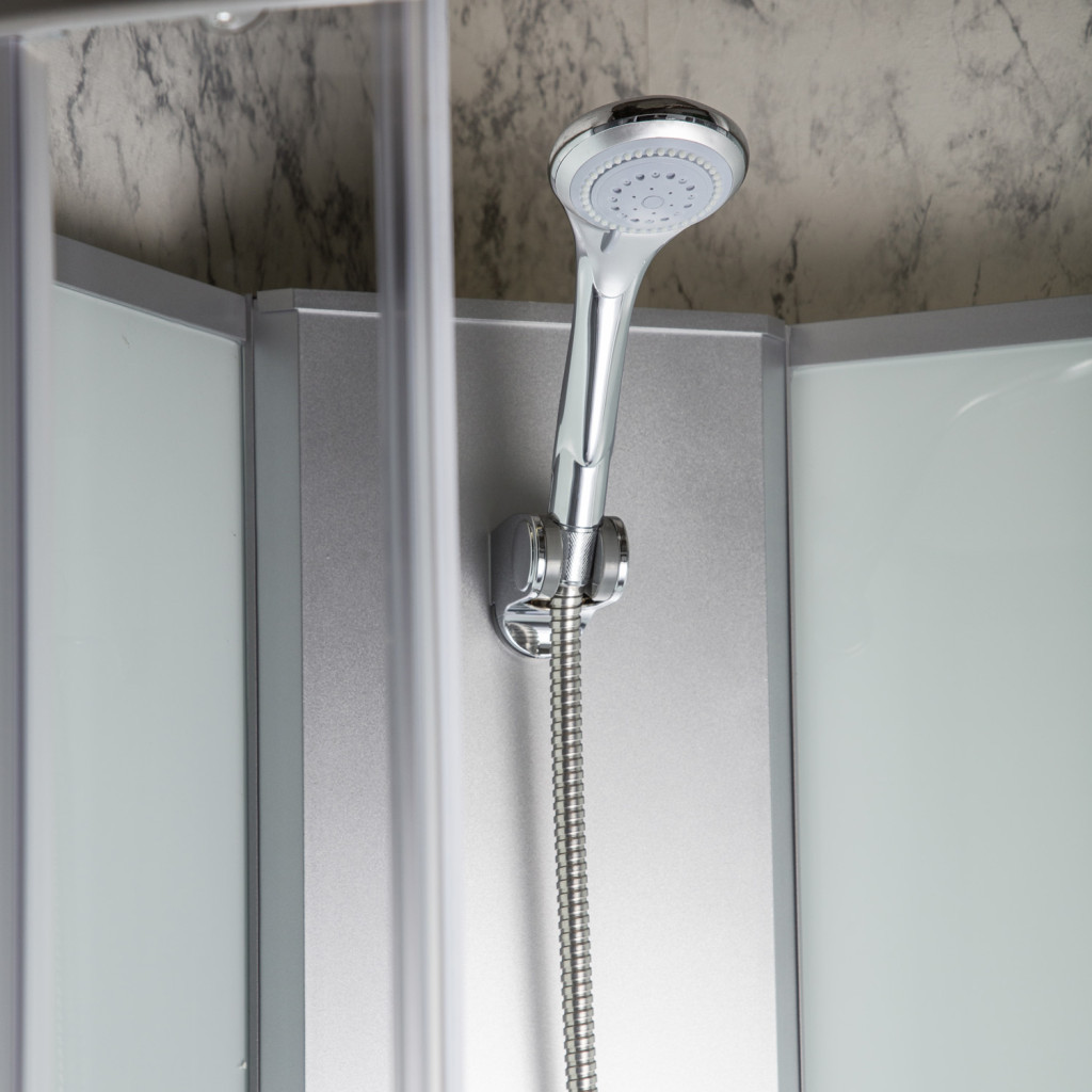 Cabină de duș Kerra Evora White 90x90 cm cu cădiță și uși glisante