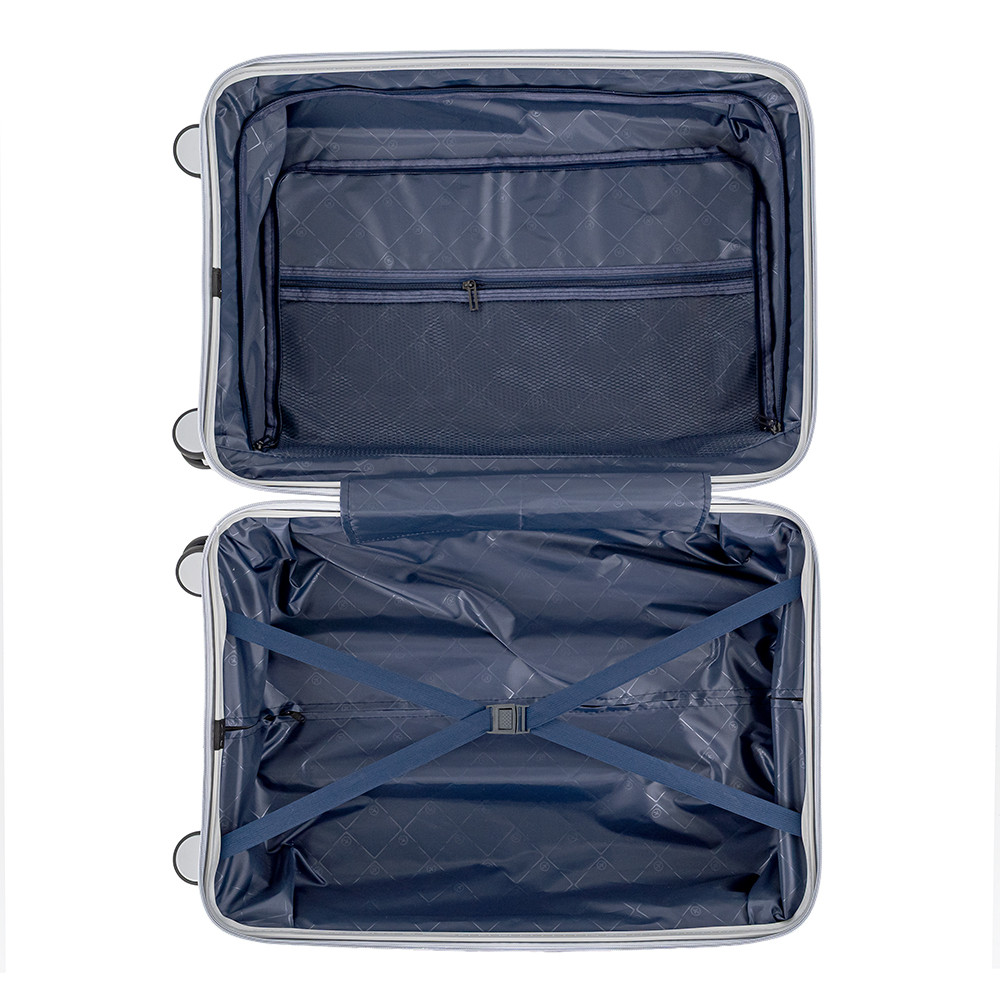 Valiză medie rigidă Leziter TraveLux Voyager 68x45x25 cm, aur roz