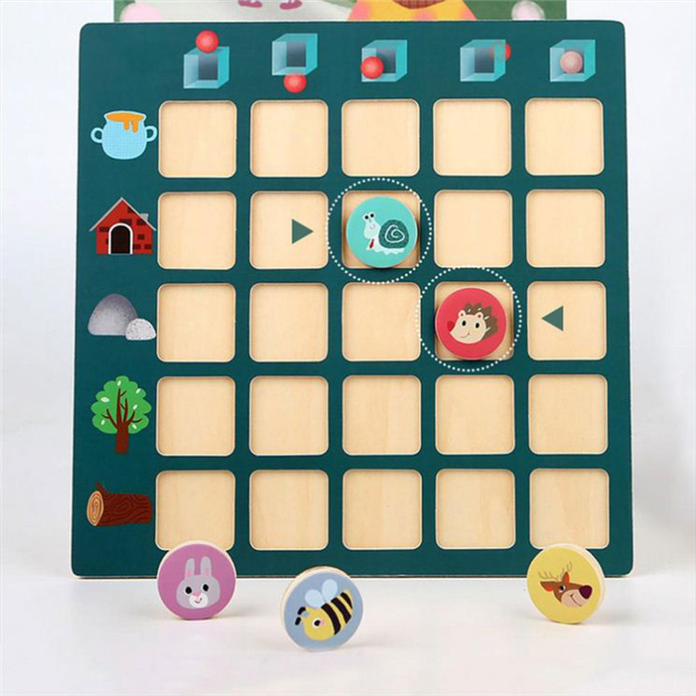 Leziter joc de orientare spatiala din lemn pentru copii 3+