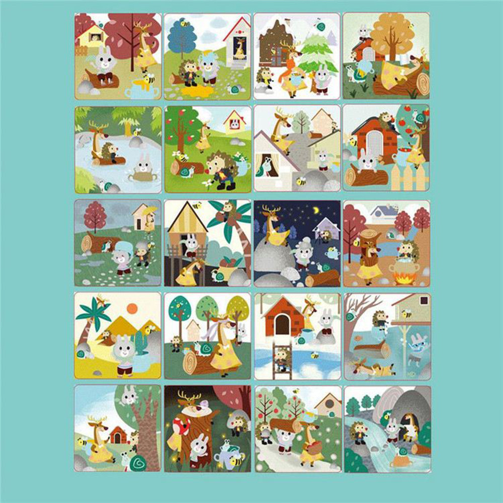 Leziter joc de orientare spatiala din lemn pentru copii 3+