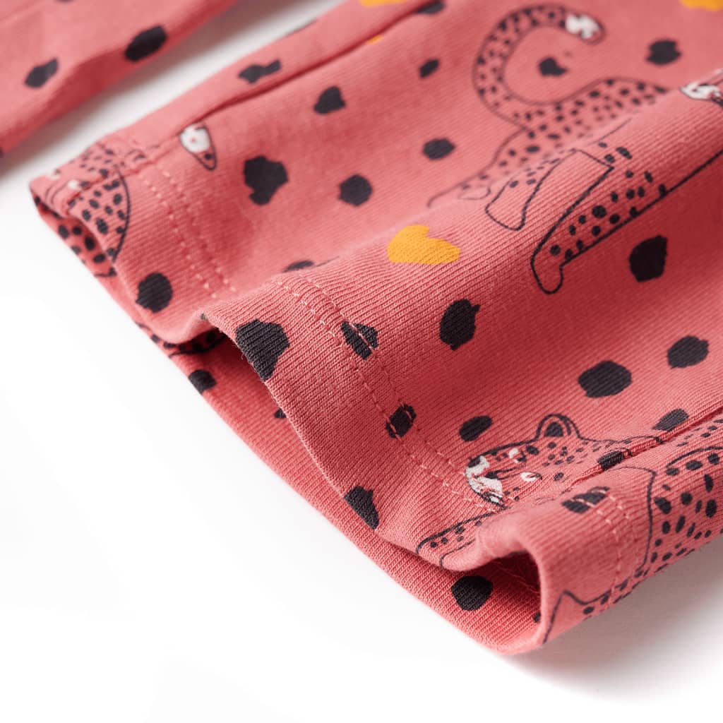 Pijamale pentru copii cu mâneci lungi roz fanat 104 GartenMobel Dekor