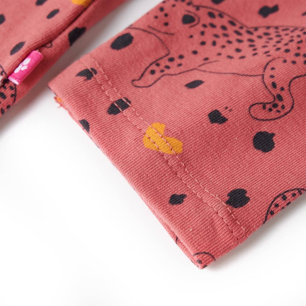 Pijamale pentru copii cu mâneci lungi roz fanat 116 GartenMobel Dekor