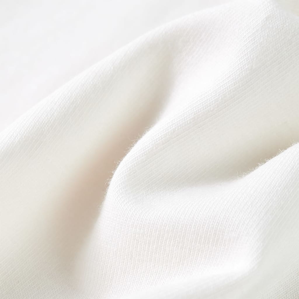 Tricou pentru copii cu mâneci lungi, ecru, 128 GartenMobel Dekor