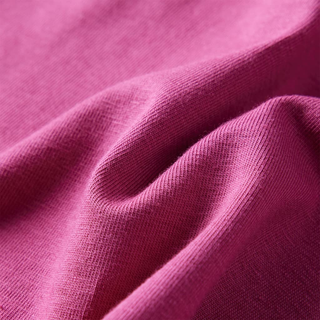 Tricou pentru copii cu mâneci lungi, zmeuriu, 92 GartenMobel Dekor