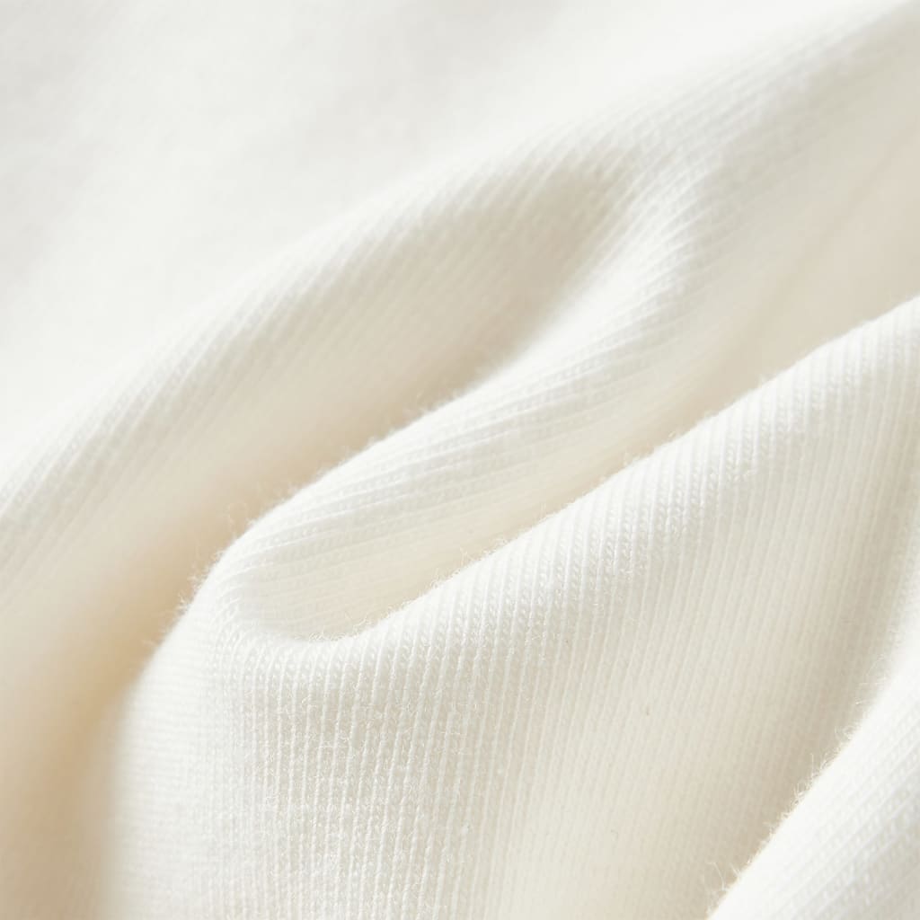 Tricou de copii cu mâneci lungi, ecru, 104 GartenMobel Dekor