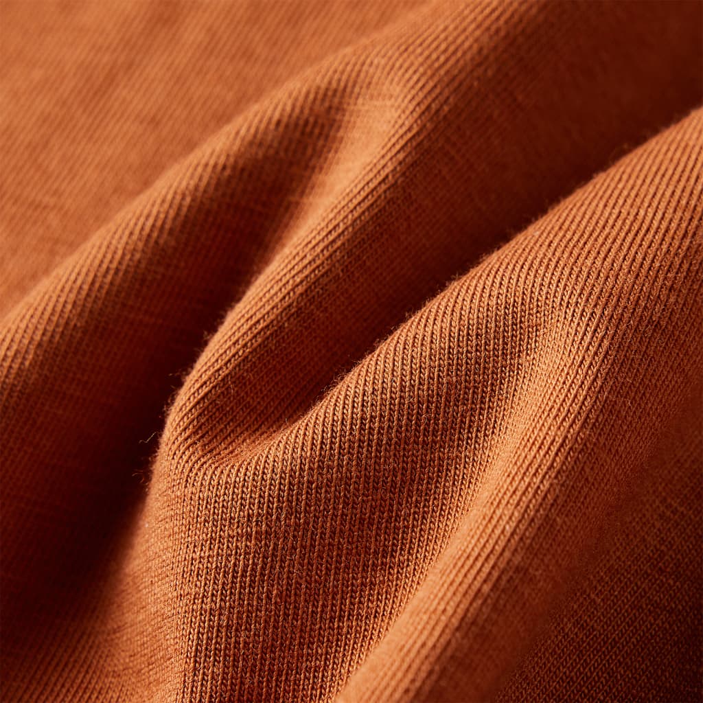Tricou pentru copii cu mâneci lungi, coniac, 104 GartenMobel Dekor