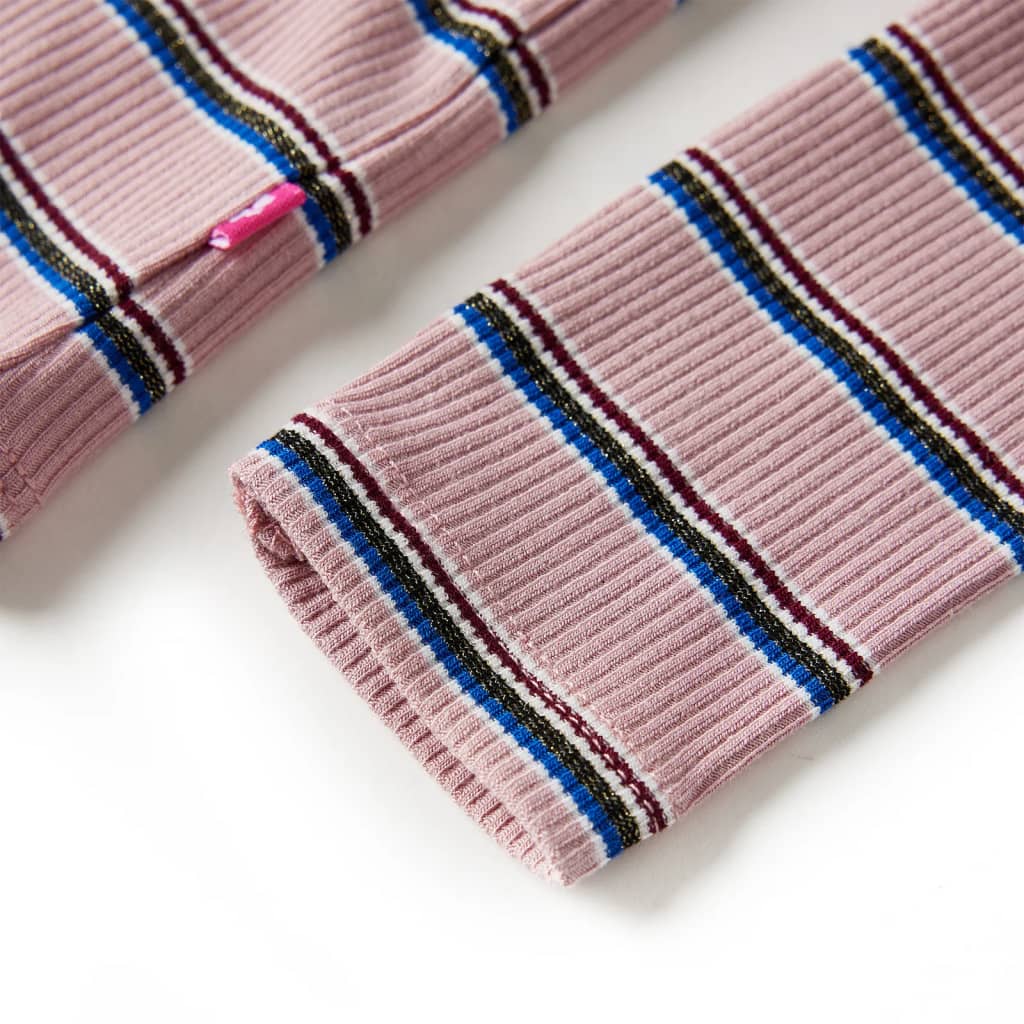 Tricou pentru copii cu mâneci lungi, roz deschis, 128 GartenMobel Dekor