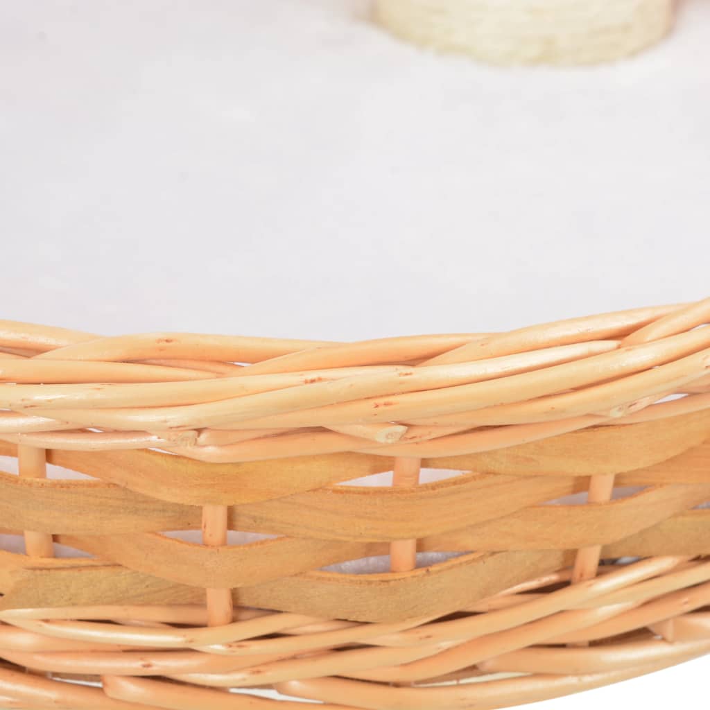 Ansamblu pentru pisici cu stâlp funie sisal, lemn de salcie GartenMobel Dekor