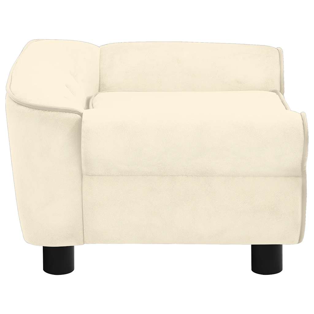 Canapea pentru câini, crem, 72x45x30 cm, pluș GartenMobel Dekor