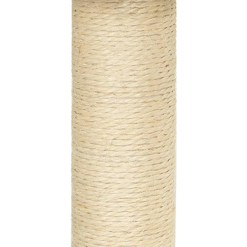 Ansamblu pisici, stâlpi din funie sisal, gri deschis, 92 cm GartenMobel Dekor