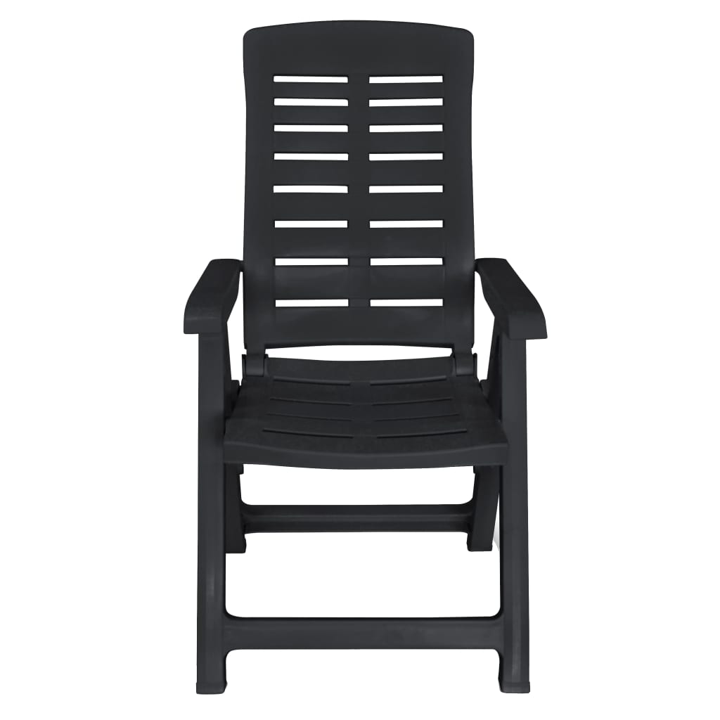 Set mobilier de exterior, 11 piese, antracit, plastic GartenMobel Dekor