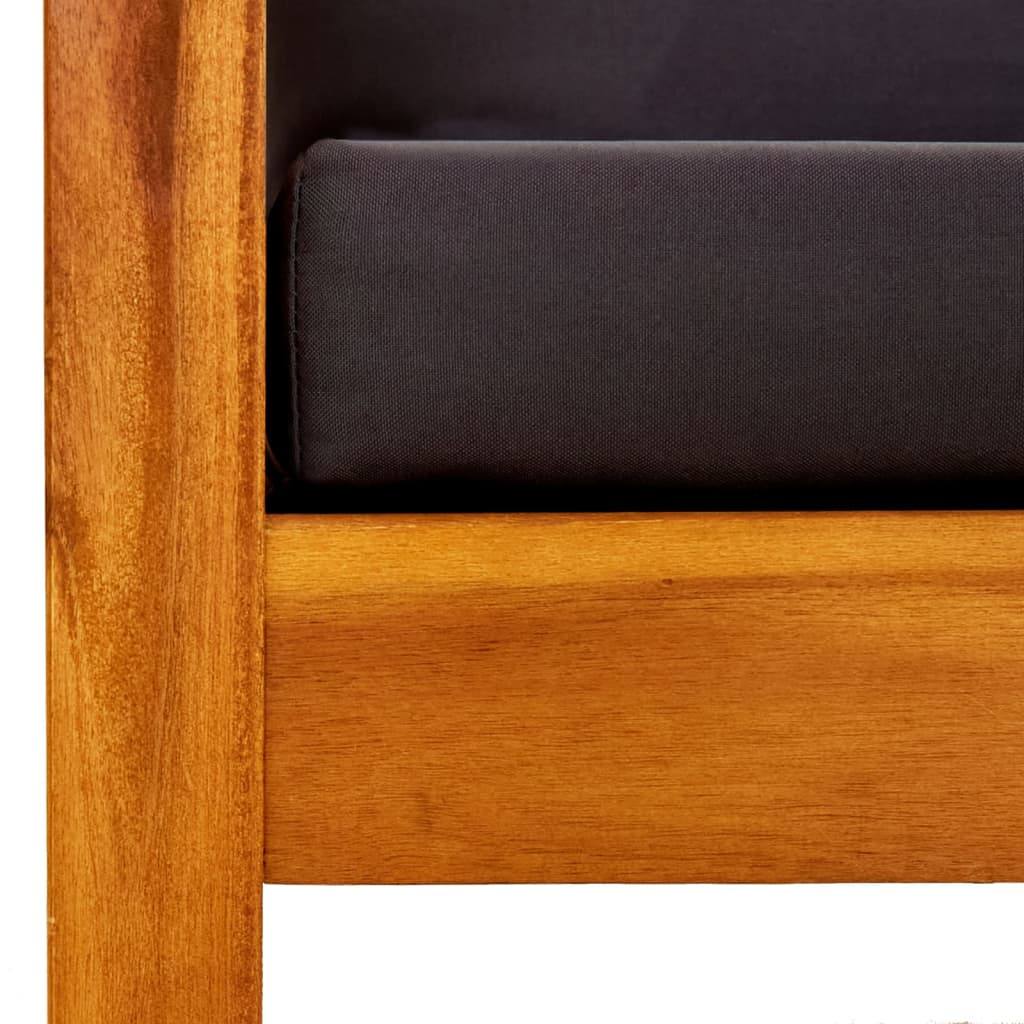 Bancă de grădină cu masă şi taburete, lemn masiv de acacia GartenMobel Dekor