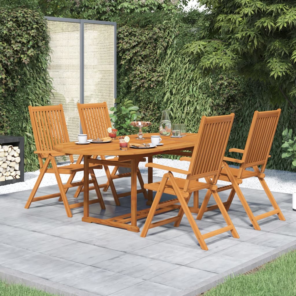 Set mobilier de grădină, 5 piese, lemn masiv de acacia, 150-200 cm GartenMobel Dekor