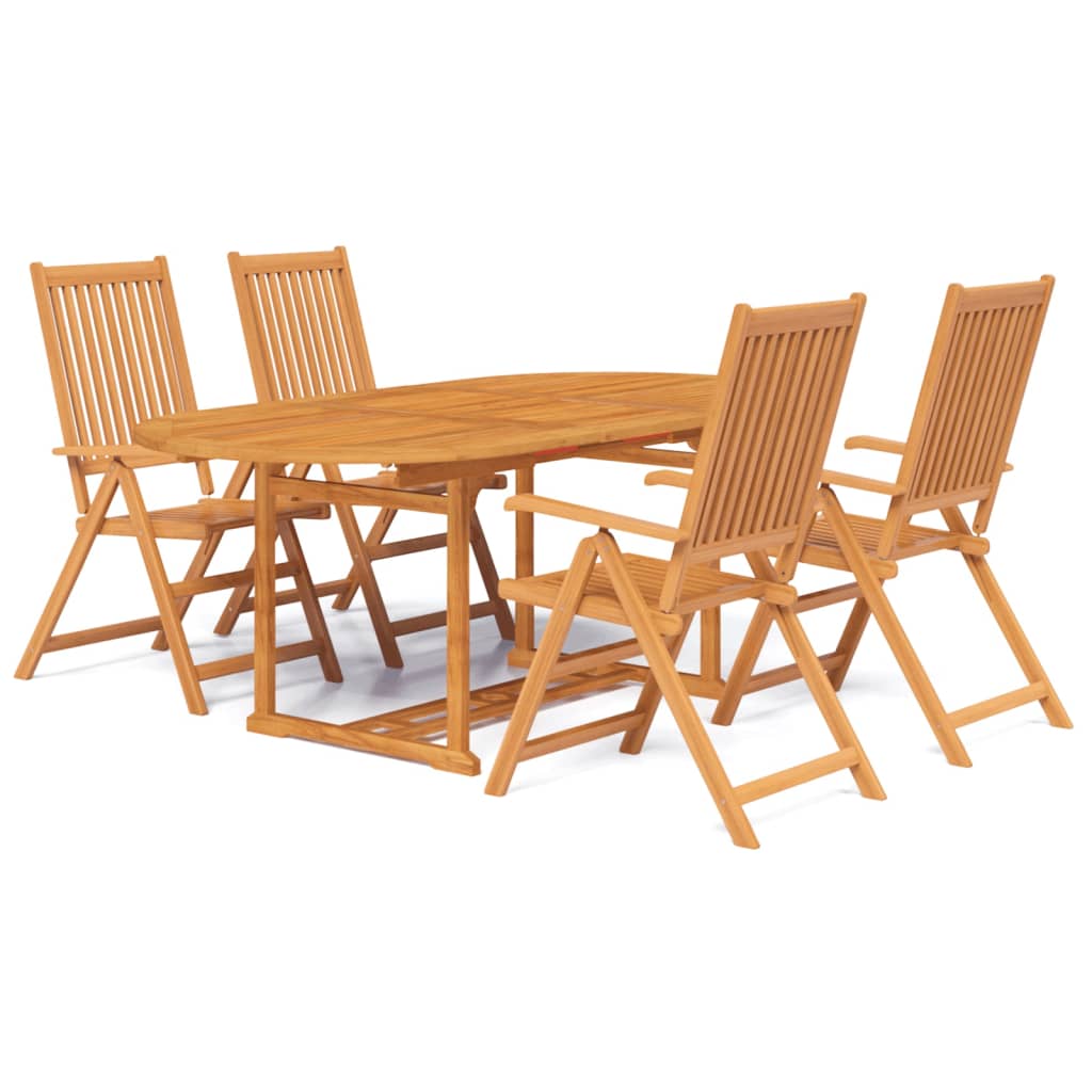 Set mobilier de grădină, 5 piese, lemn masiv de acacia, 150-200 cm GartenMobel Dekor