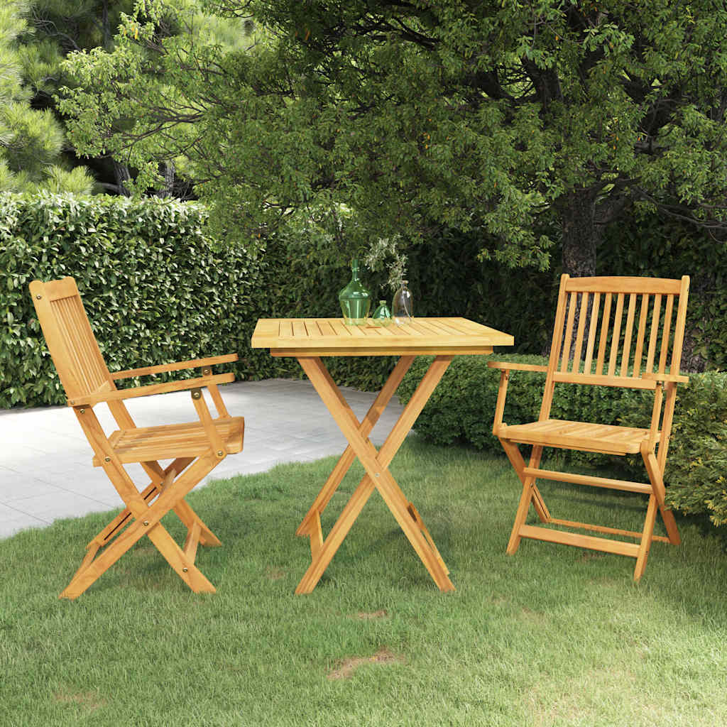 Set mobilier grădină pliabil, 3 piese, lemn masiv acacia GartenMobel Dekor