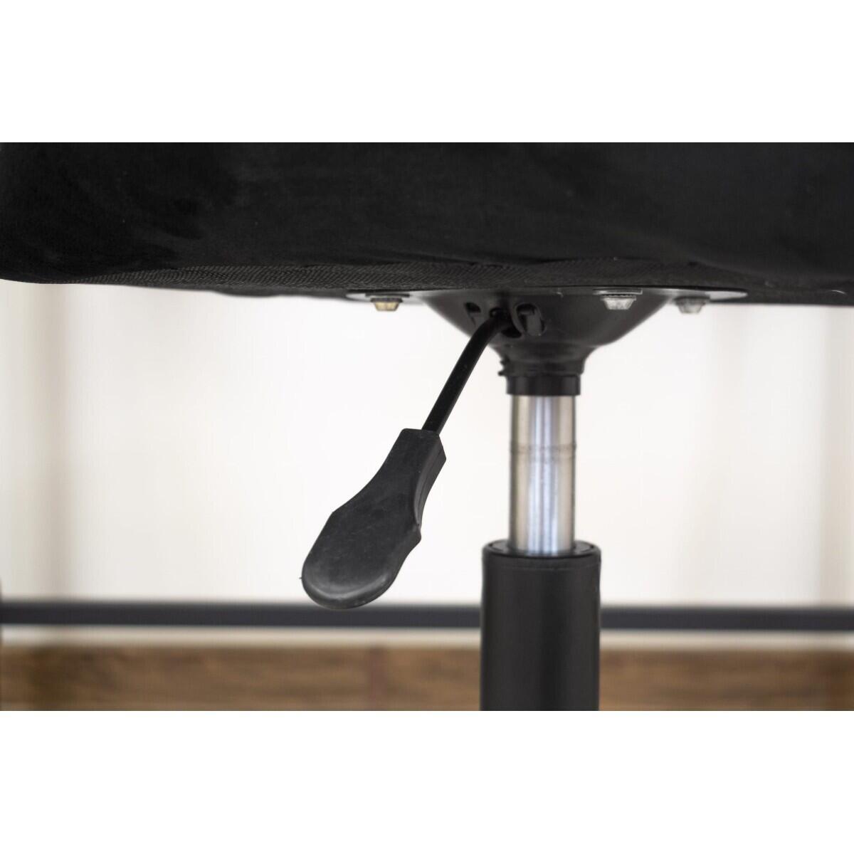 Masa de toaleta/machiaj, Irina, stejar + scaun Noto, negru, cu oglinda si LED-uri, 94x43x141 cm GartenVIP DiyLine