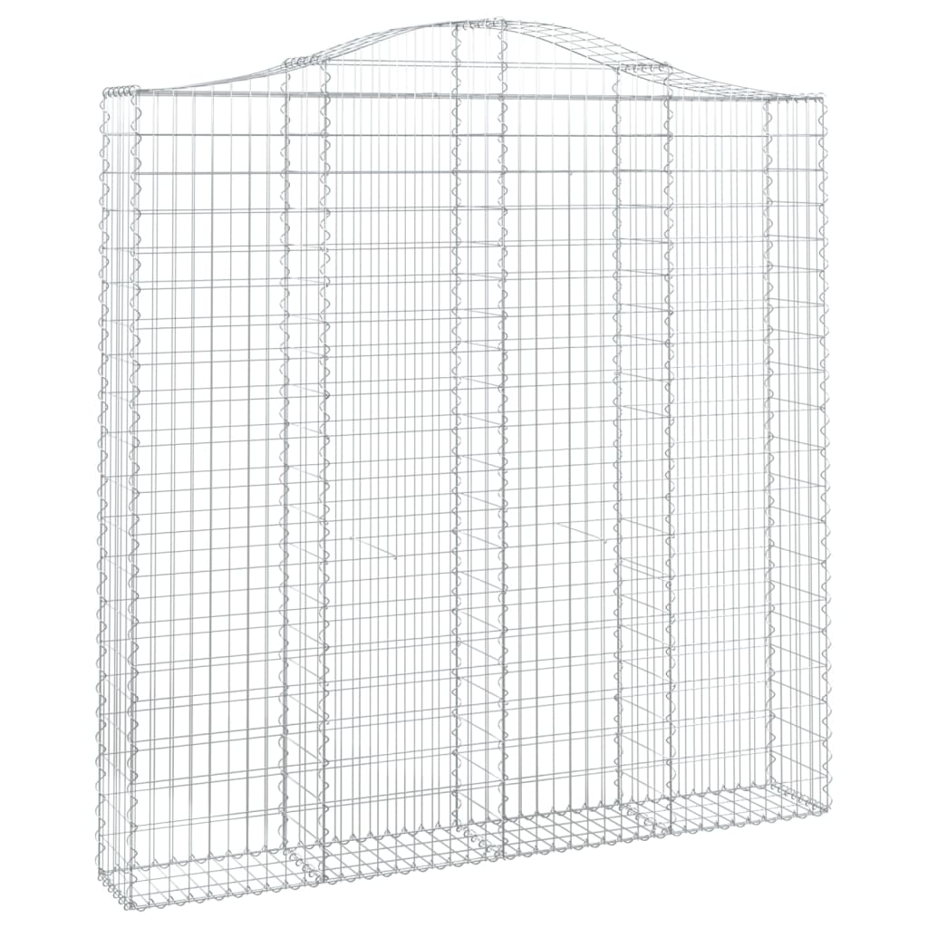 Coșuri gabion arcuite 6 buc. 200x30x200/220 cm fier galvanizat GartenMobel Dekor